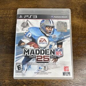 Sony PlayStation 3 Madden NFL 25th Anniversary Edition Game With Case